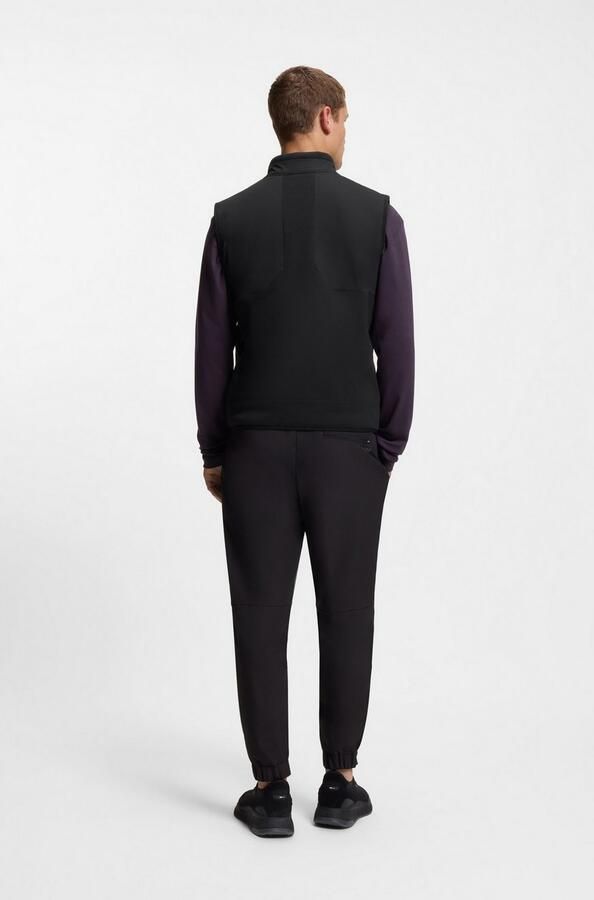 BOSS Green Regular fit gilet met ritssluiting model 'HOLE19 SVEEDY' - Foto 4