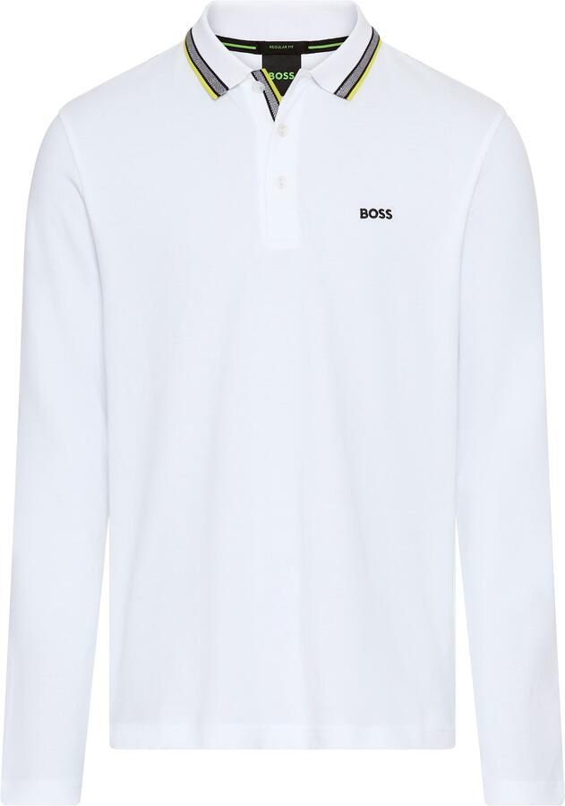 BOSS GREEN Poloshirt met lange mouwen Plisy met strepen op de kraag - Foto 2