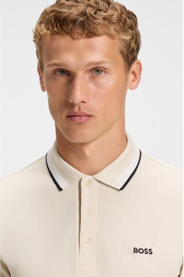 BOSS GREEN Poloshirt met lange mouwen Plisy met strepen op de kraag - Foto 2