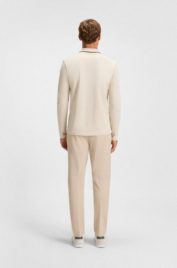 BOSS GREEN Poloshirt met lange mouwen Plisy met strepen op de kraag - Foto 4