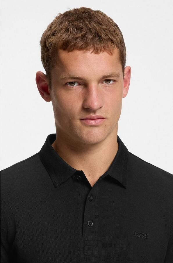 BOSS GREEN Poloshirt met lange mouwen Plisy met strepen op de kraag - Foto 3