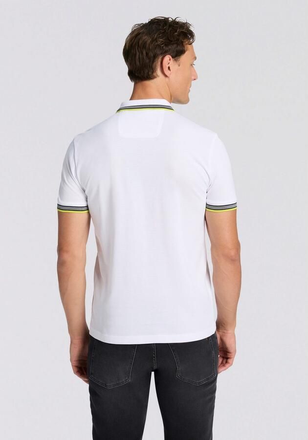 Boss Polo Shirt Korte Mouw Paddy Piqué Polo Shirt Open White Yellow - Foto 4