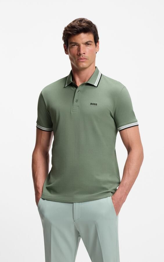 BOSS GREEN Poloshirt PADDY met contrasterende strepen aan de kraag - Foto 7