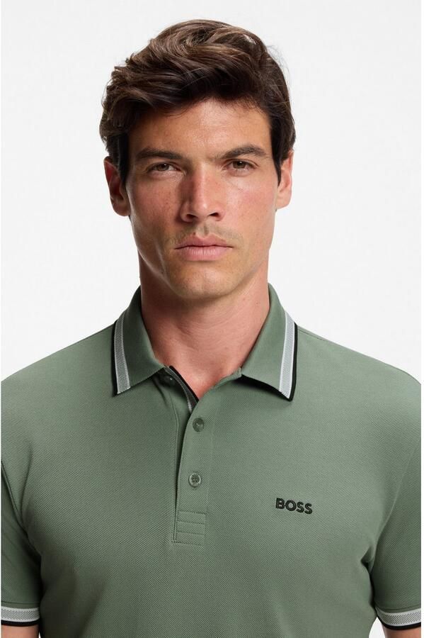 BOSS GREEN Poloshirt PADDY met contrasterende strepen aan de kraag - Foto 4