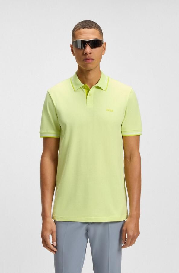 Boss Polo Shirt Korte Mouw Slim Fit Paul Polo Shirt Light Pastel Green - Foto 6