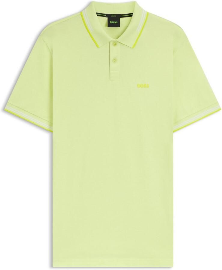 Boss Polo Shirt Korte Mouw Slim Fit Paul Polo Shirt Light Pastel Green - Foto 2