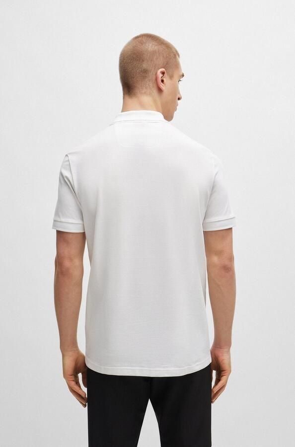 BOSS Green Poloshirt met labelprint model 'Pio' - Foto 13