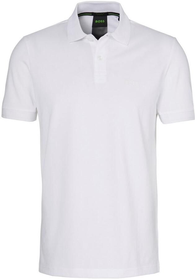 BOSS Green Poloshirt met labelprint model 'Pio' - Foto 4