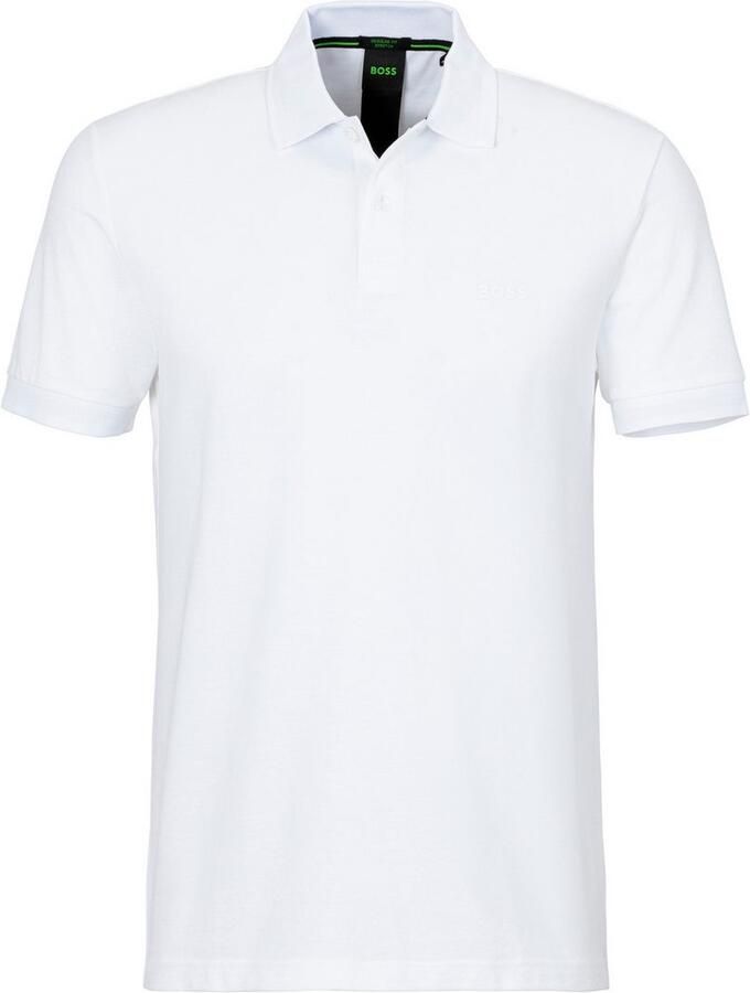 BOSS Green Poloshirt met labelprint model 'Pio' - Foto 2