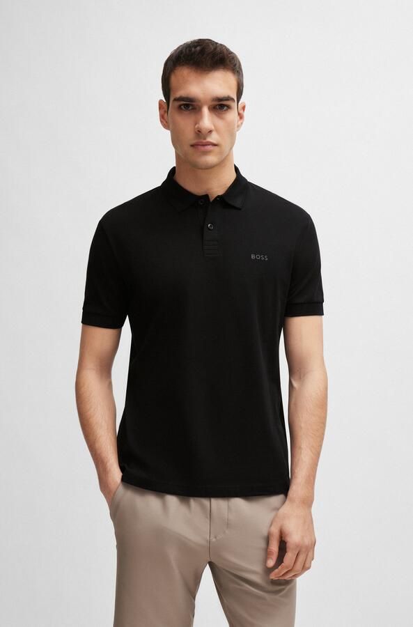 Hugo Boss Zwart poloshirt korte mouw Black Heren - Foto 6