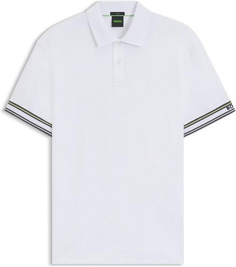 BOSS GREEN Poloshirt Polo Zone met piqué-strepen en een logo op de mouw - Foto 2