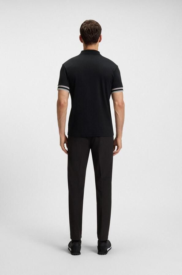 BOSS GREEN Poloshirt Polo Zone met piqué-strepen en een logo op de mouw - Foto 6