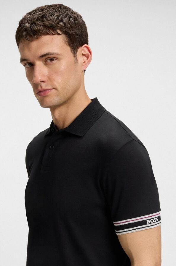 BOSS GREEN Poloshirt Polo Zone met piqué-strepen en een logo op de mouw - Foto 7