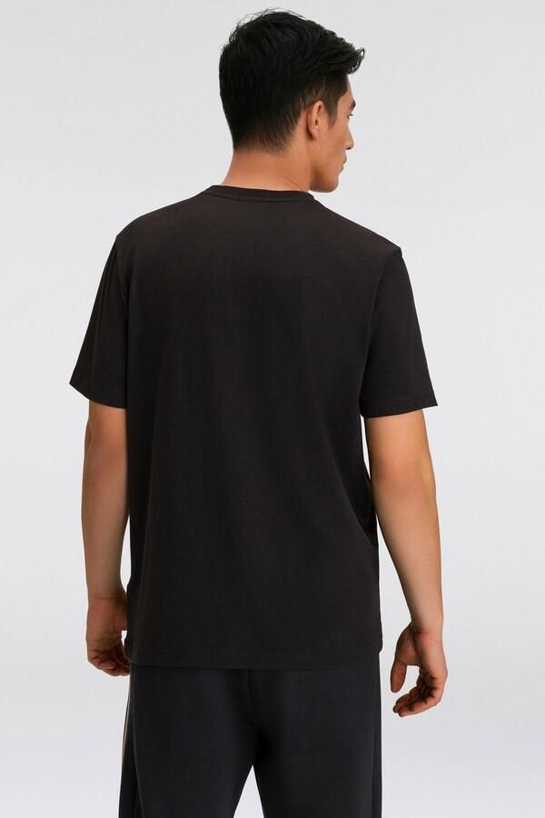 BOSS GREEN Shirt met ronde hals Thee met gegomd contrast-logo - Foto 3