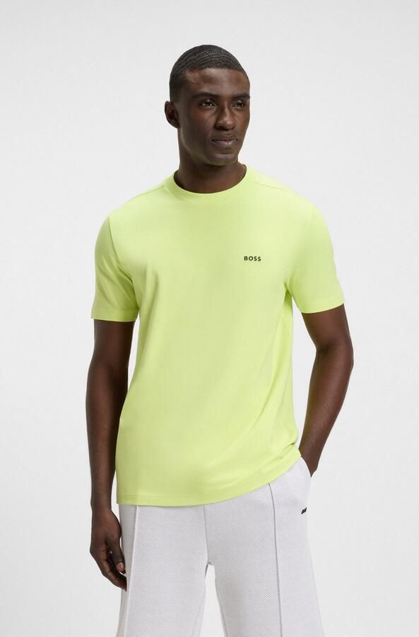 Boss T-shirt Korte Mouw Crew Neck Tee T-Shirt Light Pastel Green - Foto 5