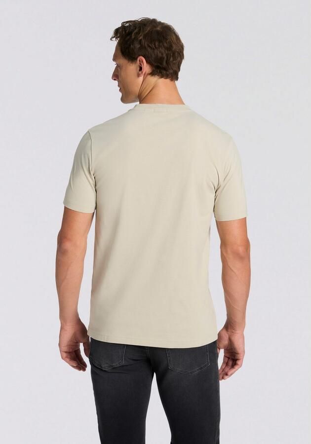 BOSS GREEN Shirt met ronde hals Thee met gegomd contrast-logo - Foto 3