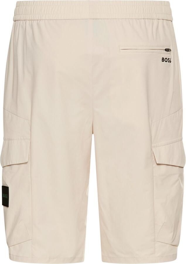 BOSS GREEN Short S Urbanex-Cargo met cargozakken cargobroek stretchbroek businessbroek pakbroek