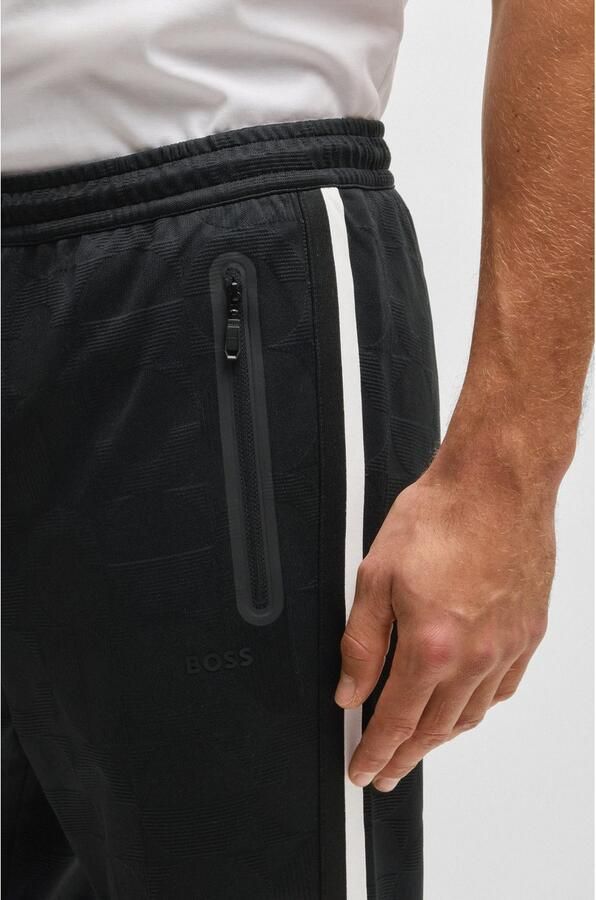 BOSS GREEN Sweatbroek Hover Striped C met contrastkleurige strepen - Foto 3