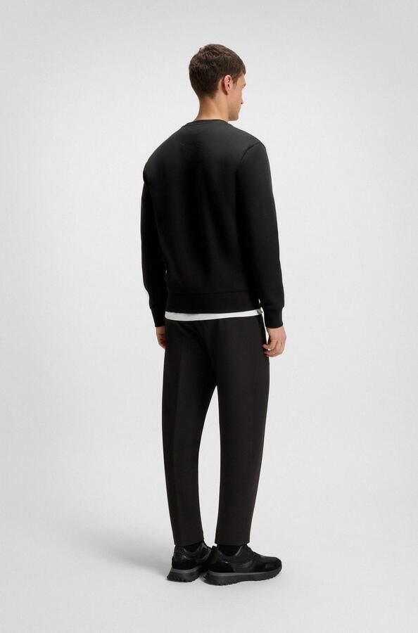 Hugo Boss Zwarte katoenen sweatshirt met lange mouwen Black Heren - Foto 9