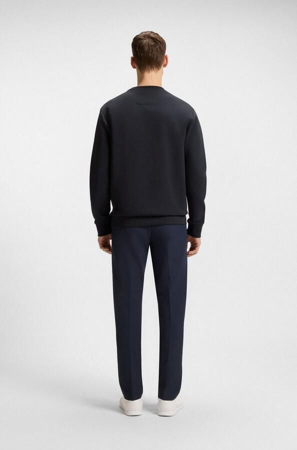 Hugo Boss Blauwe Crew Neck Sweater met Bedrukt Logo Blue Heren - Foto 4