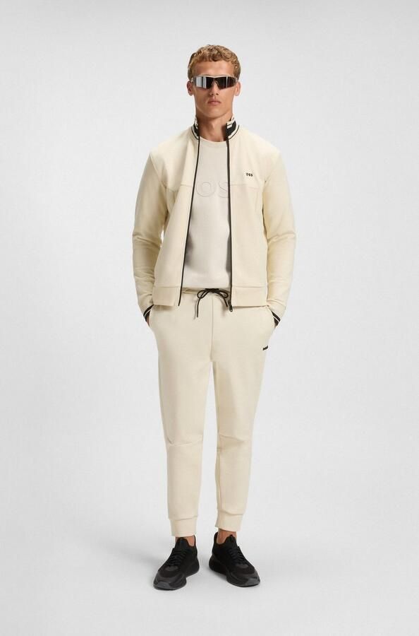 BOSS Green Regular fit sweatshirt van katoenmix model 'SALBO' - Foto 3