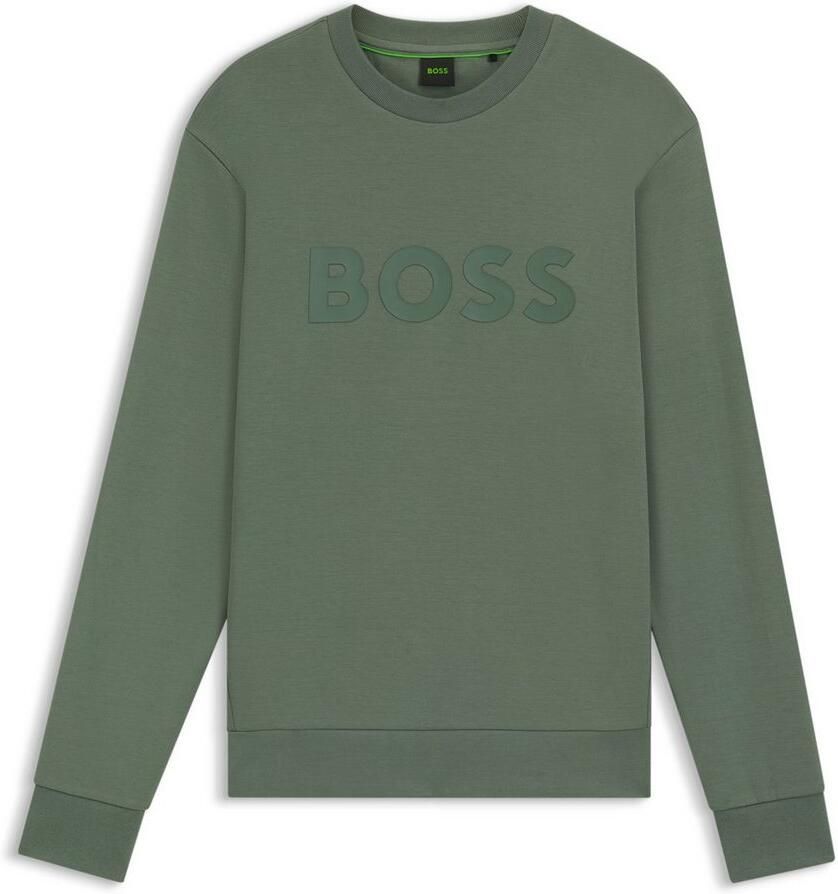 BOSS Green Regular fit sweatshirt van katoenmix model 'SALBO'