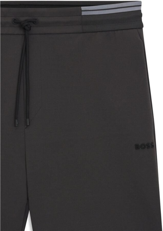 BOSS GREEN Sweatshort Shorts Zone met streepdetails sweatpants vrijetijdsbroek