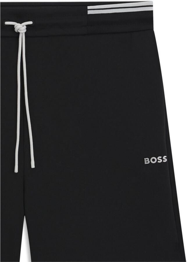 BOSS GREEN Sweatshort Shorts Zone met streepdetails sweatpants vrijetijdsbroek