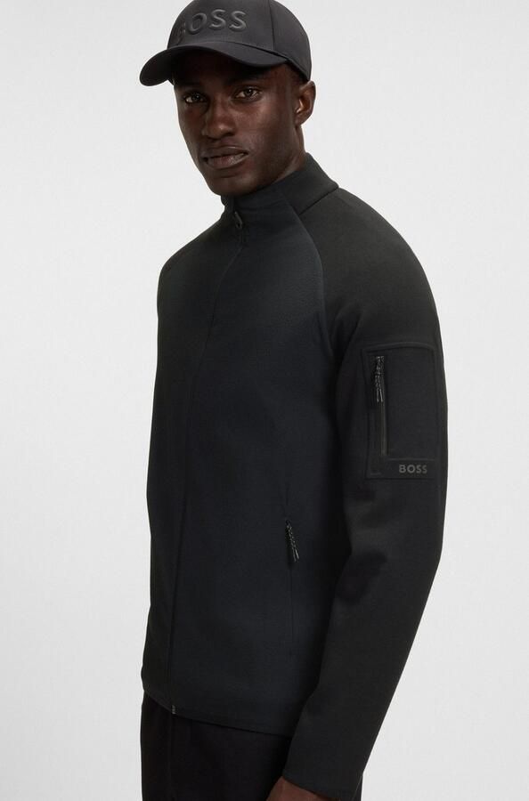 BOSS GREEN Sweatvest FZ Urban Tech met decoratieve reflecterende details - Foto 2