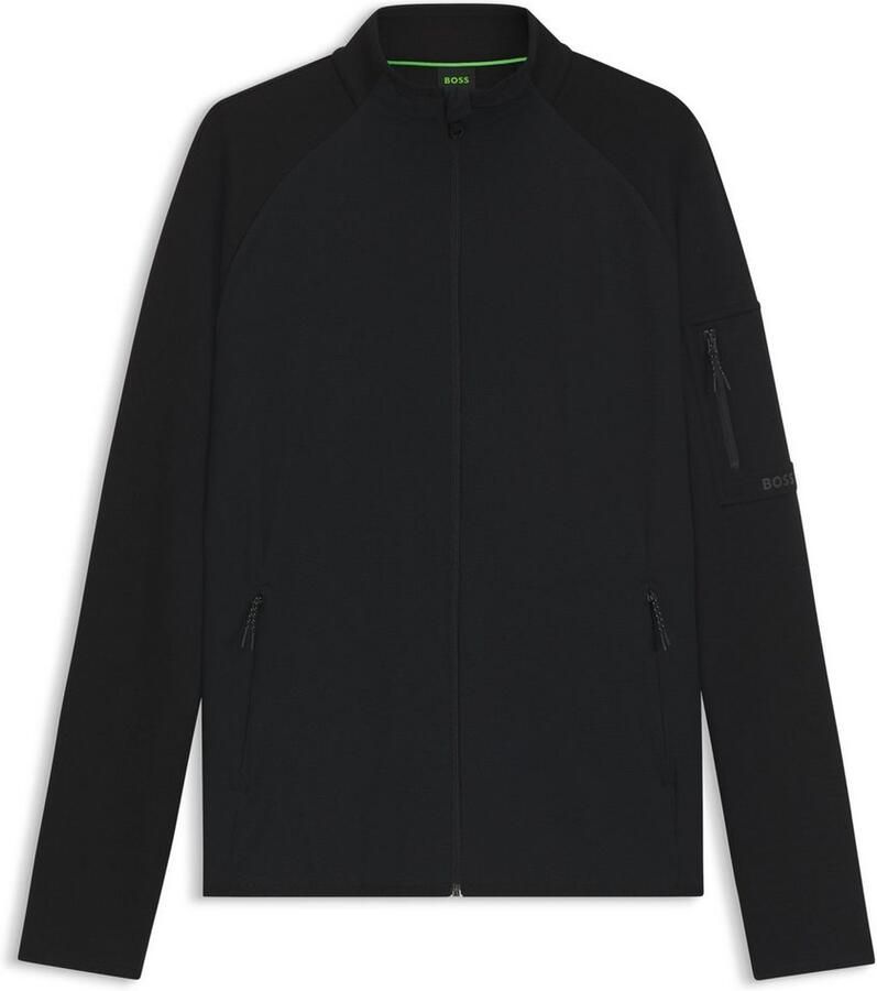 BOSS GREEN Sweatvest FZ Urban Tech met decoratieve reflecterende details