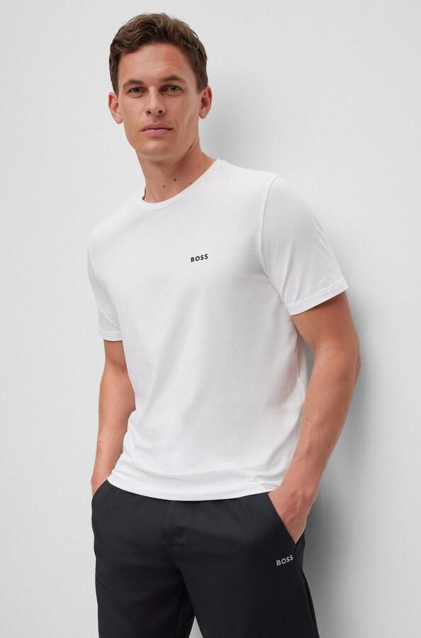 BOSS Green T-shirt met labelprint in een set van 2 stuks - Foto 8