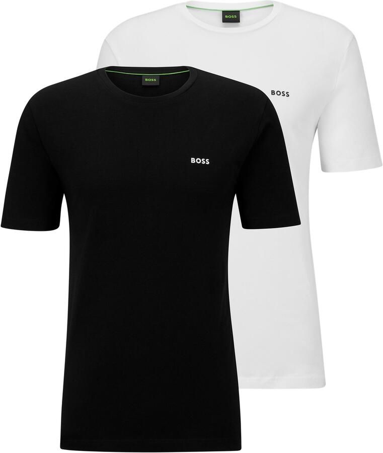 BOSS Green T-shirt met labelprint in een set van 2 stuks - Foto 5