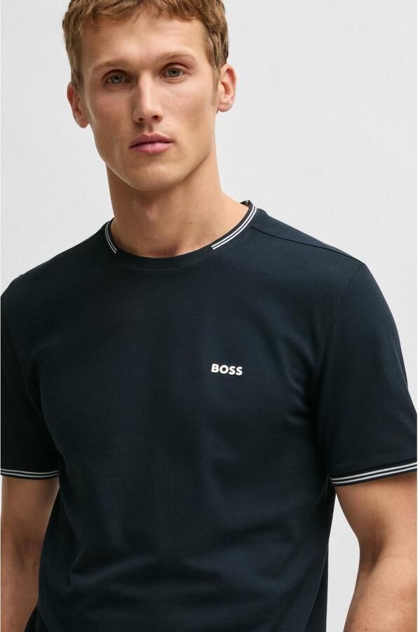 BOSS GREEN T-shirt Taul van zacht stretch-katoen-piqué regular fit - Foto 5