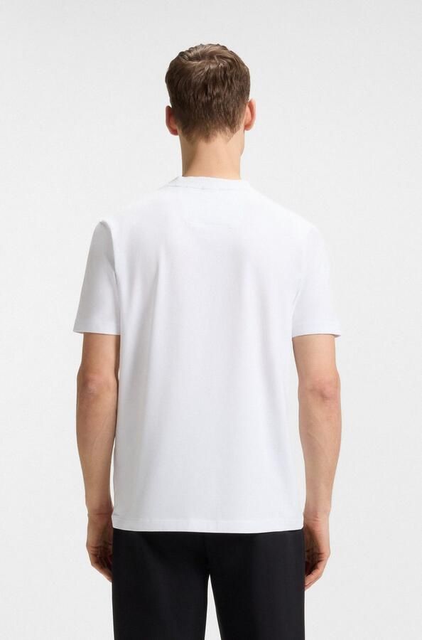 BOSS GREEN T-shirt Tee Rib met logo aan de hals - Foto 6