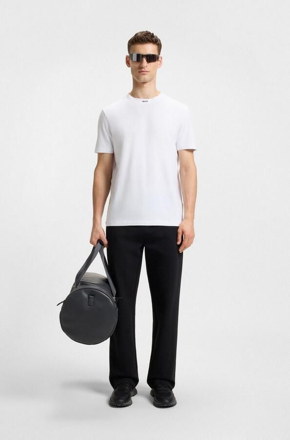 BOSS GREEN T-shirt Tee Rib met logo aan de hals - Foto 5