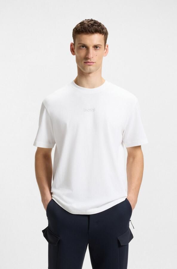 BOSS Green Regular fit T-shirt van puur katoen - Foto 11