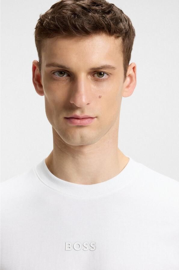 BOSS Green Regular fit T-shirt van puur katoen - Foto 4