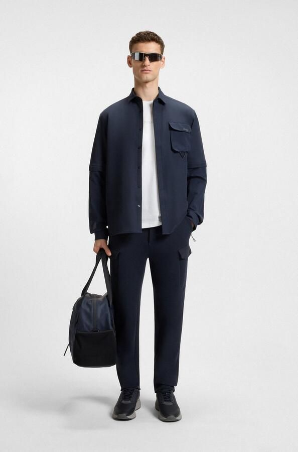 BOSS Green Regular fit T-shirt van puur katoen - Foto 6