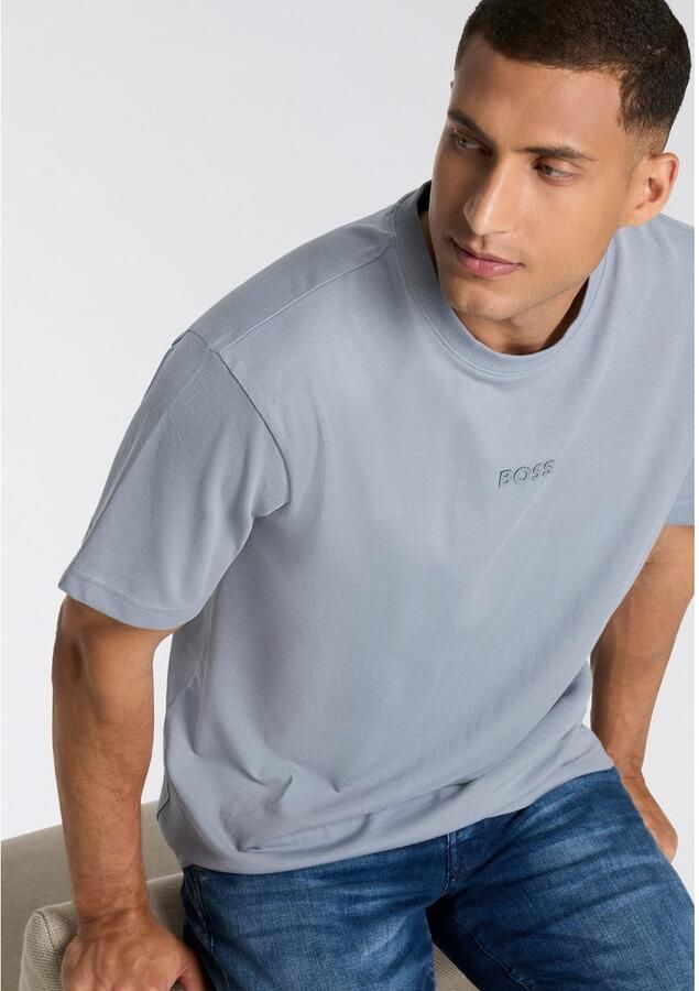 BOSS Green Regular fit T-shirt van puur katoen - Foto 2