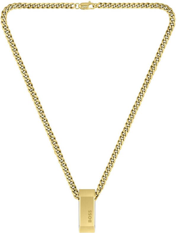 Boss Ketting met hanger Sieraad roestvrij staal halssieraad panzerketting CARTER