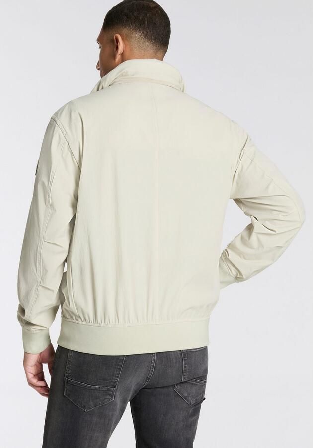 Boss Orange Allweatherjack Ohice waterafstotende capuchon opbergbaar afneembaar gebreide chetten opstaande kraag - Foto 2