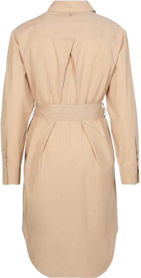 Boss Orange Knielange jurk met strikceintuur model 'Delegant' - Foto 6