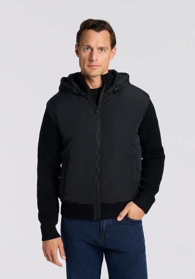 Boss Orange Blouson Kiaccio met vaste capuchon mouwen rugpand en kraag van breisel - Foto 4