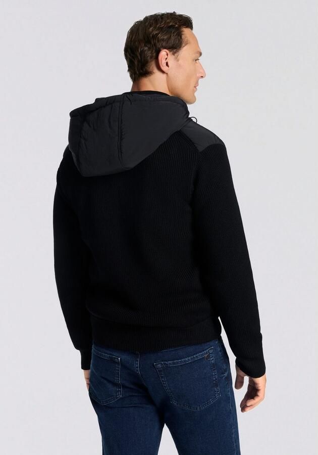 Boss Orange Blouson Kiaccio met vaste capuchon mouwen rugpand en kraag van breisel