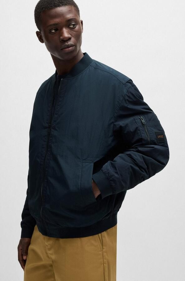 Boss Orange Blouson Olmec met platgebreide kraag - Foto 4