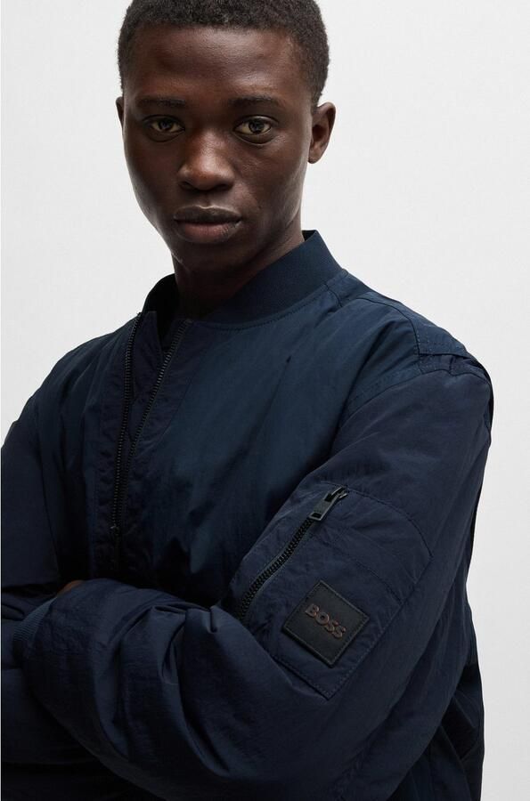 Boss Orange Blouson Olmec met platgebreide kraag - Foto 3