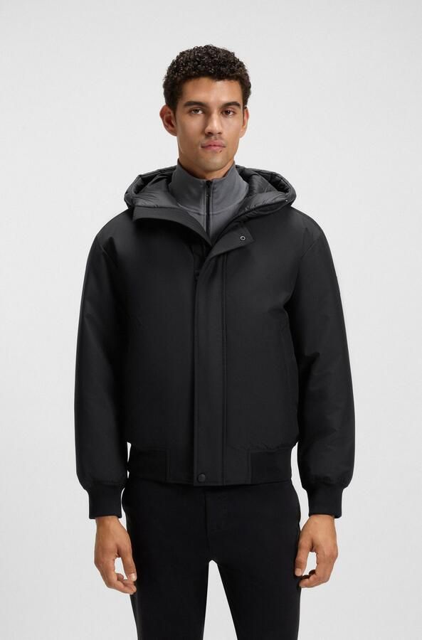 Boss Orange Blouson Osis relaxed fit met gewatteerde capuchon verdekte ritssluiting - Foto 6