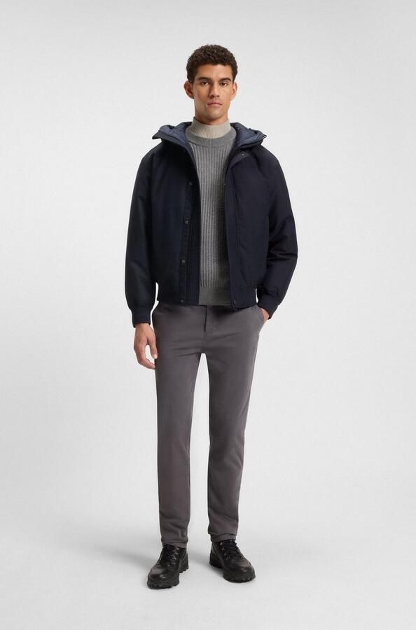 Boss Orange Blouson Osis relaxed fit met gewatteerde capuchon verdekte ritssluiting - Foto 5