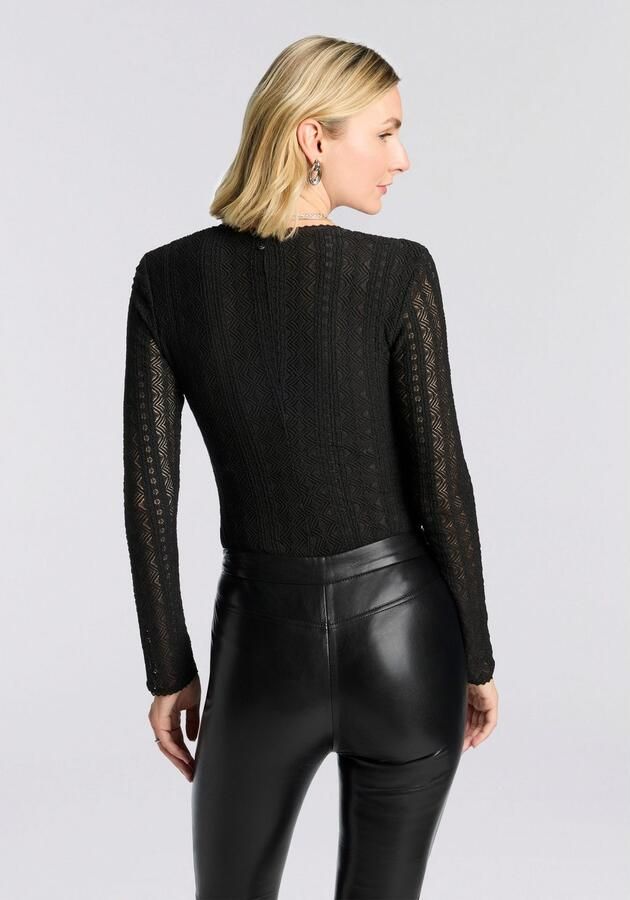 Boss Orange Body met lange mouwen Ikylia Premium Damesmode met v-hals en kanten afwerking - Foto 2