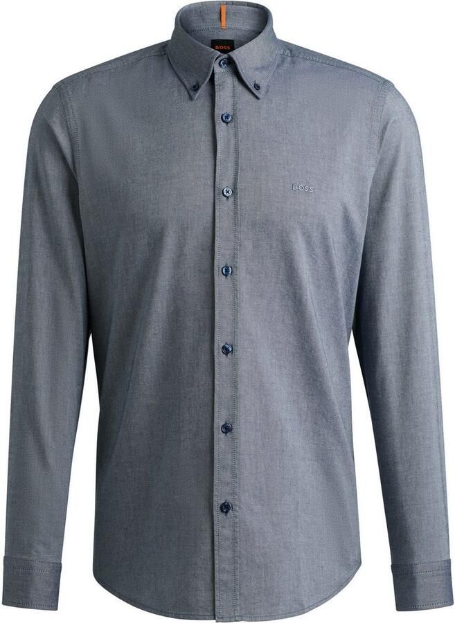 Boss Orange Regular fit vrijetijdsoverhemd met button-downkraag model 'Rickert - Foto 4